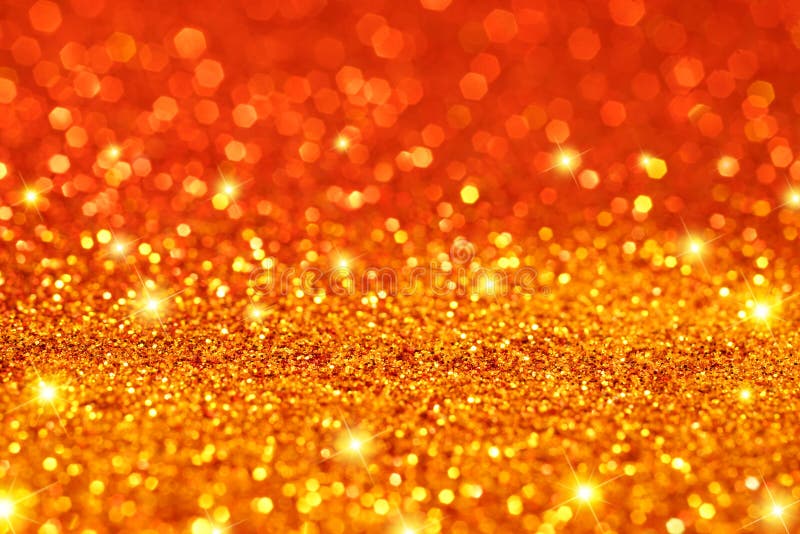 Yellow Orange Glitter Background with Stars Stock Image - Image of bokeh,  stars: 231279687