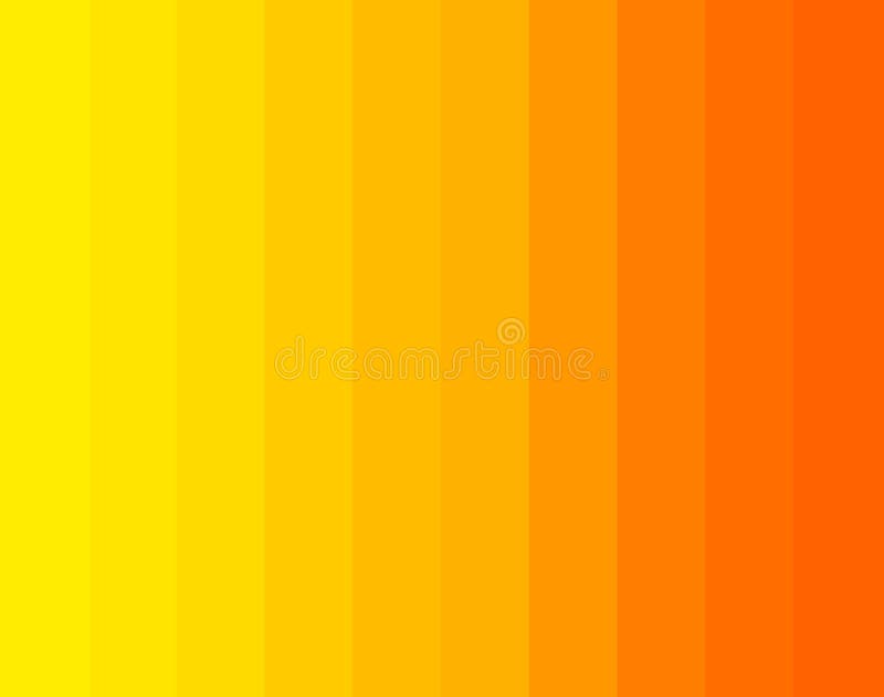 Orange and Yellow Gradient Sunny Stripes Background Stock Vector