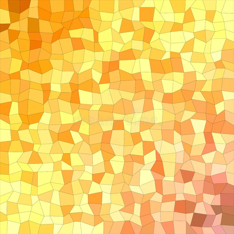 Orange Mosaic Triangle Tile Pattern Background Polygon Vector Graphic