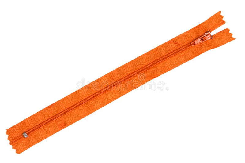 Orange zipper stock image. Image of open, object, fastener 18435185