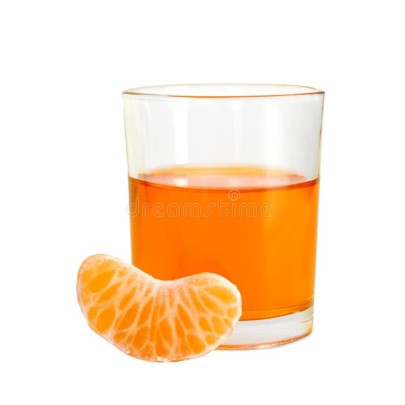 Orangeade avec le segment de fruit image libre de droits Orangeade avec le segment de fruit image libre de droits