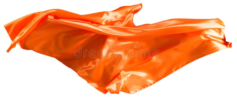 Orangefarbene Stoffflutter lizenzfreie stockfotografie