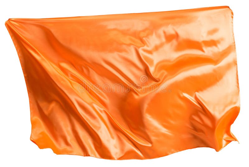 Orangefarbene Stoffflutter lizenzfreie stockbilder