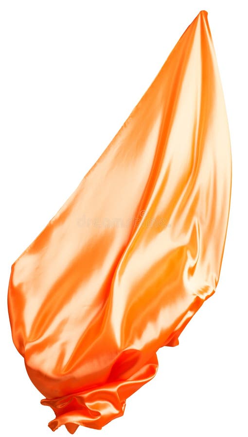 Orangefarbene Stoffflutter lizenzfreie stockbilder