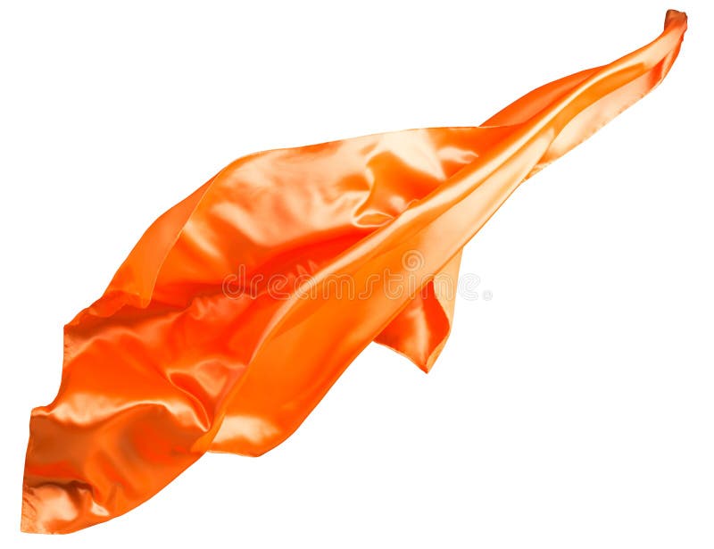 Orangefarbene Stoffflutter lizenzfreie stockfotos