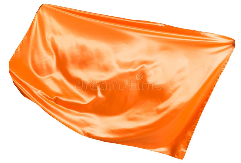 Orangefarbene Stoffflutter lizenzfreie stockfotografie