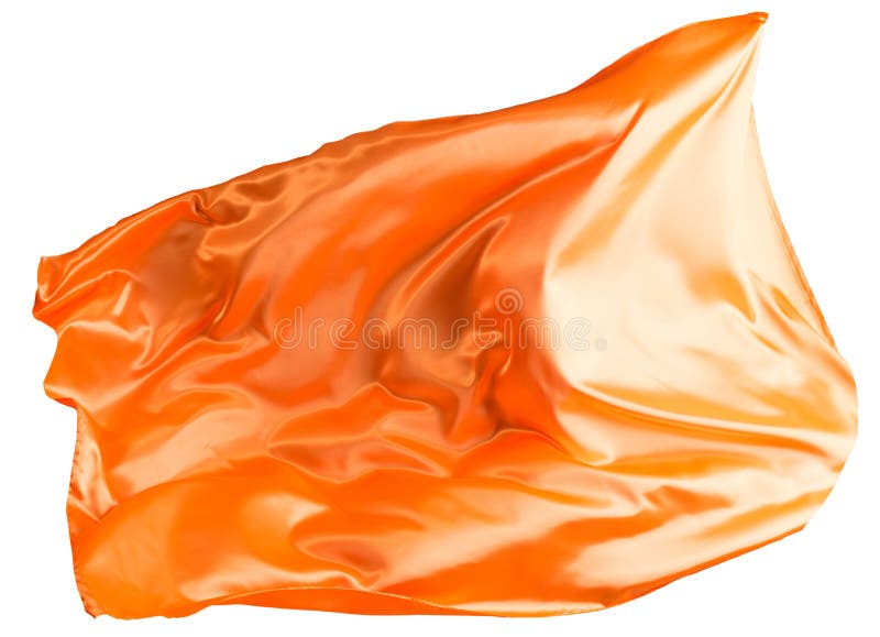 Orangefarbene Stoffflutter lizenzfreie stockfotos