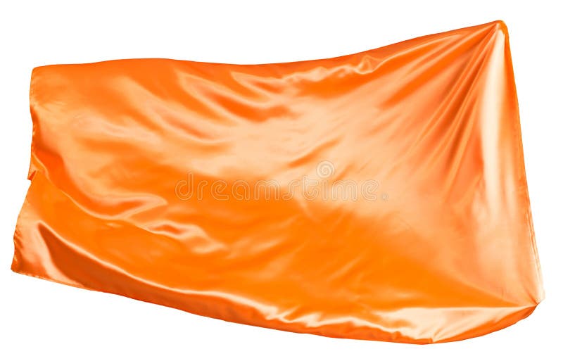 Orangefarbene Stoffflutter lizenzfreies stockfoto