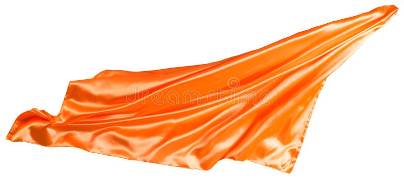 Orangefarbene Stoffflutter stockfotos