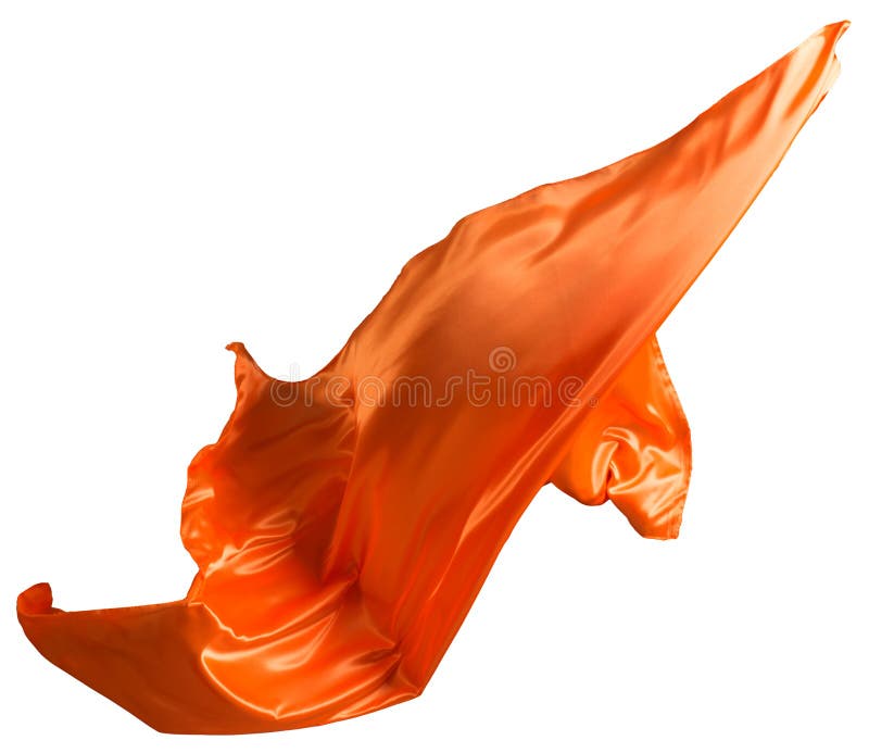 Orangefarbene Stoffflutter lizenzfreies stockfoto
