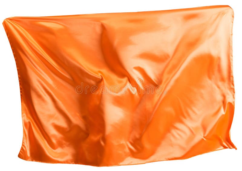 Orangefarbene Stoffflutter lizenzfreies stockfoto