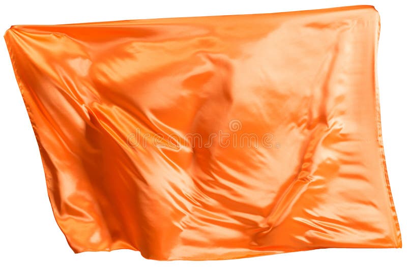 Orangefarbene Stoffflutter stockfotos