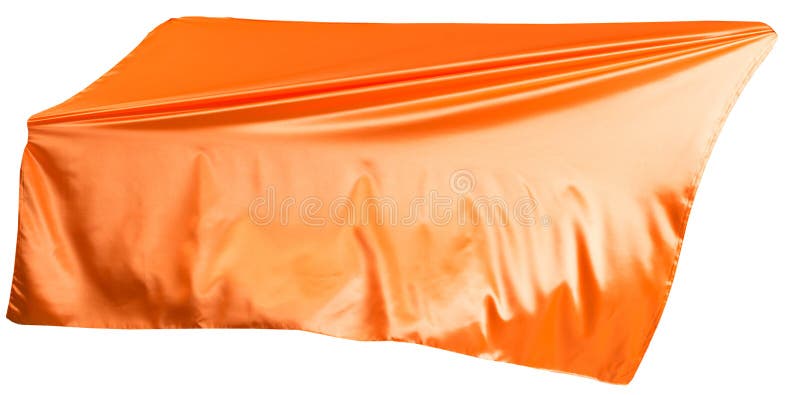 Orangefarbene Stoffflutter lizenzfreies stockfoto