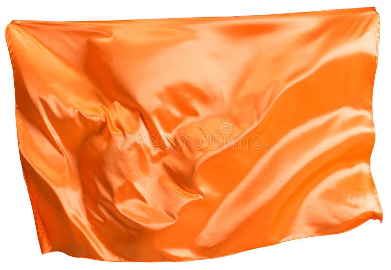 Orangefarbene Stoffflutter stockfotos