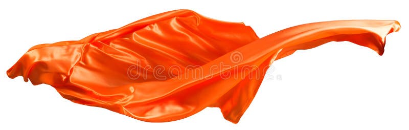 Orangefarbene Stoffflutter lizenzfreie stockfotos
