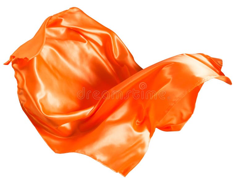 Orangefarbene Stoffflutter lizenzfreie stockfotos