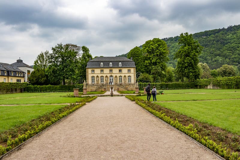 The Orangery in the abbey garden in Echternach, Luxembourg royalty free stock images The Orangery in the abbey garden in Echternach, Luxembourg royalty free stock images