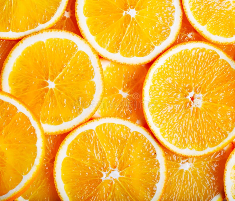 Sliced Oranges Stock Image Image Of Background Layers 14176885