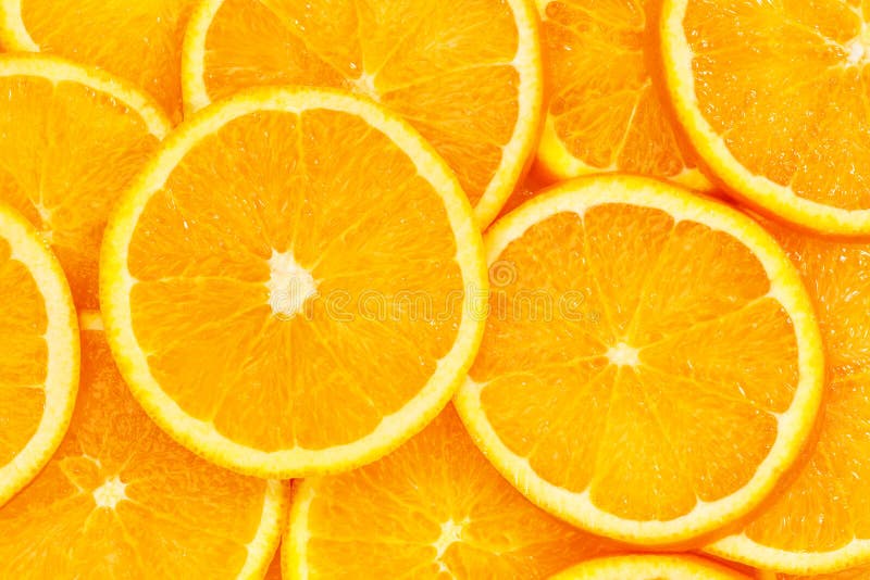 Oranges citrus fruits orange slices collection food background fresh fruit