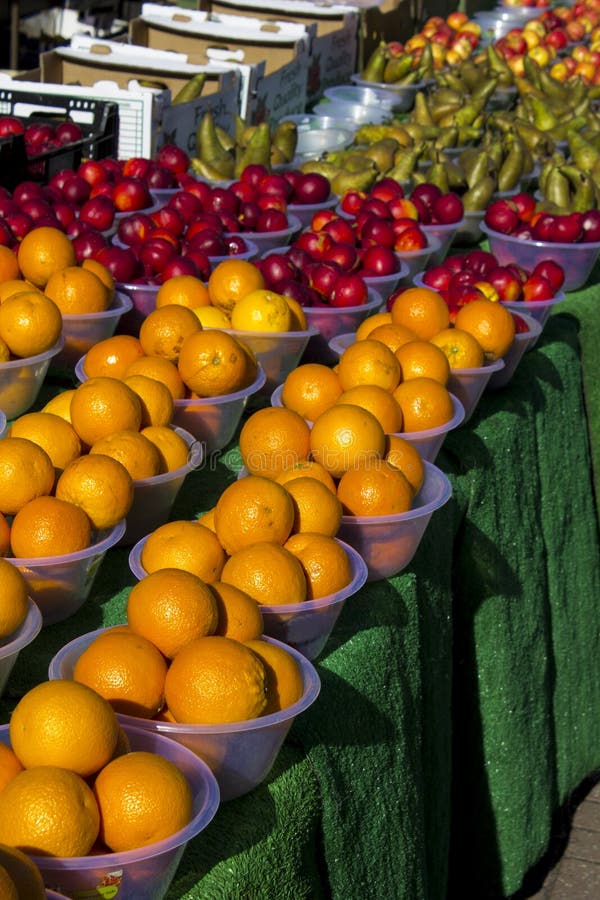 Oranges and Fresh Fruit at a Market Stock Photo Image of fruit