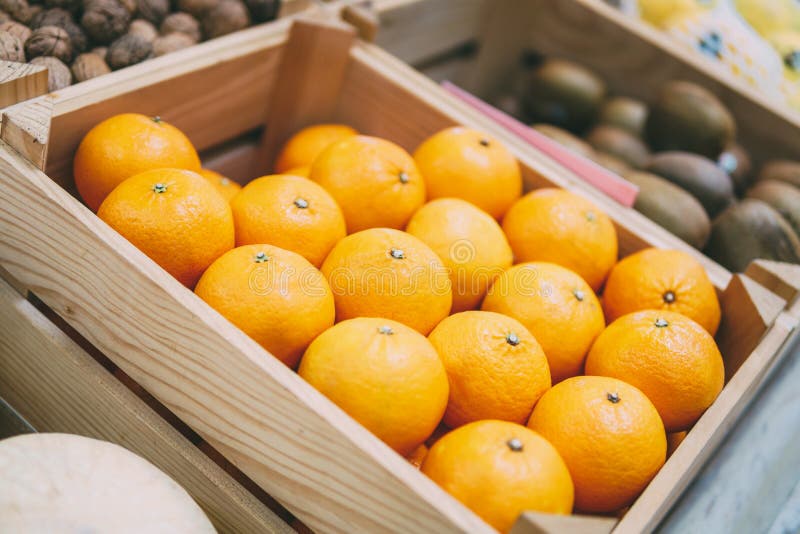 Oranges for Sale in Market stock photo. Image of mandarin 99757856