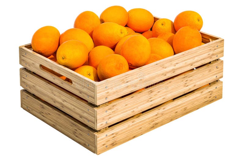 oranges-wooden-crate-d-rendering-isolate