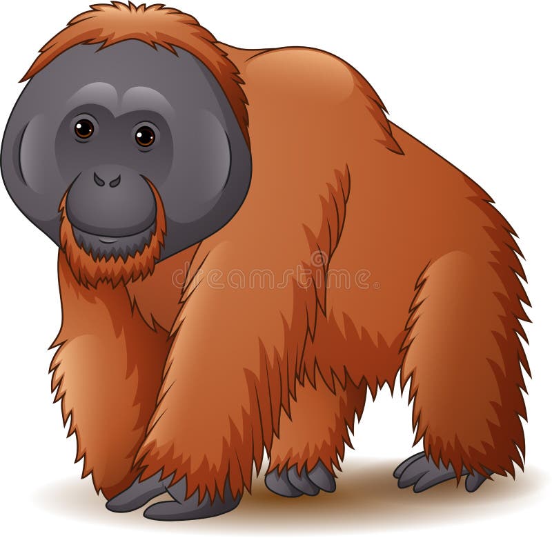 Desenho De Macaco Bonito Vetor Jogando Ilustração Material De