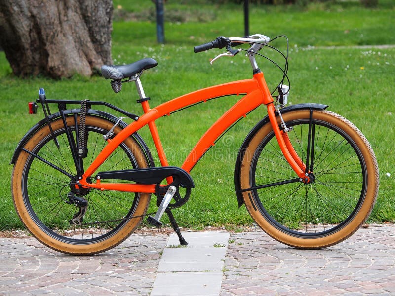 Oranje fiets