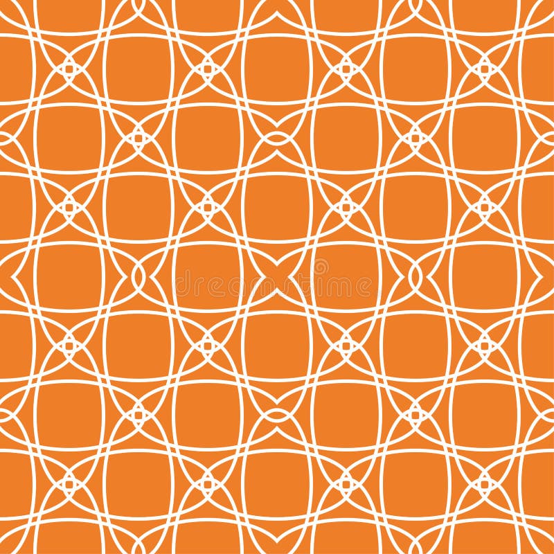 Oranje geometrisch ornament Naadloos patroon vector illustratie Oranje geometrisch ornament Naadloos patroon vector illustratie