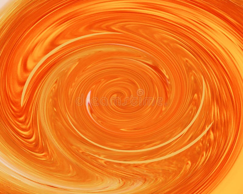 Orange and yellow paint swirls. Orange and yellow paint swirls