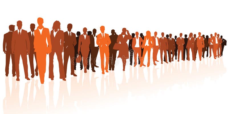 Oranje bedrijf royalty-vrije illustratie