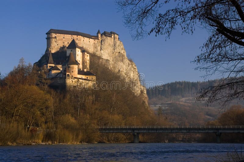 Κάστρο Οράβα το πρωί στοκ εικόνες