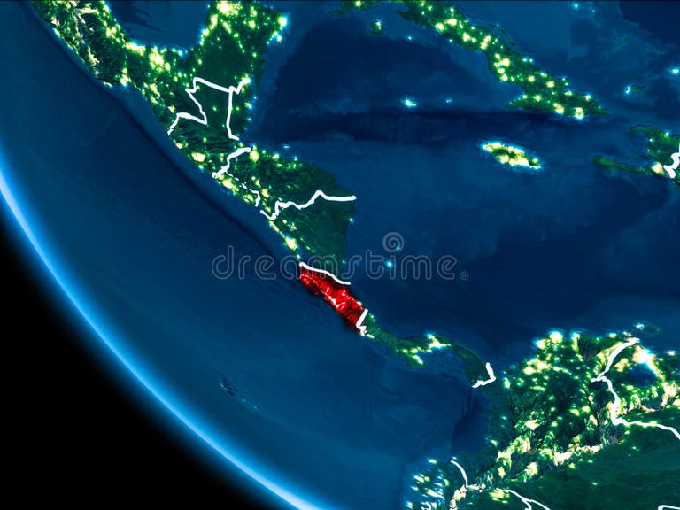 World Map Costa Rica Highlighted Stock Photos Free & RoyaltyFree Stock Photos from Dreamstime