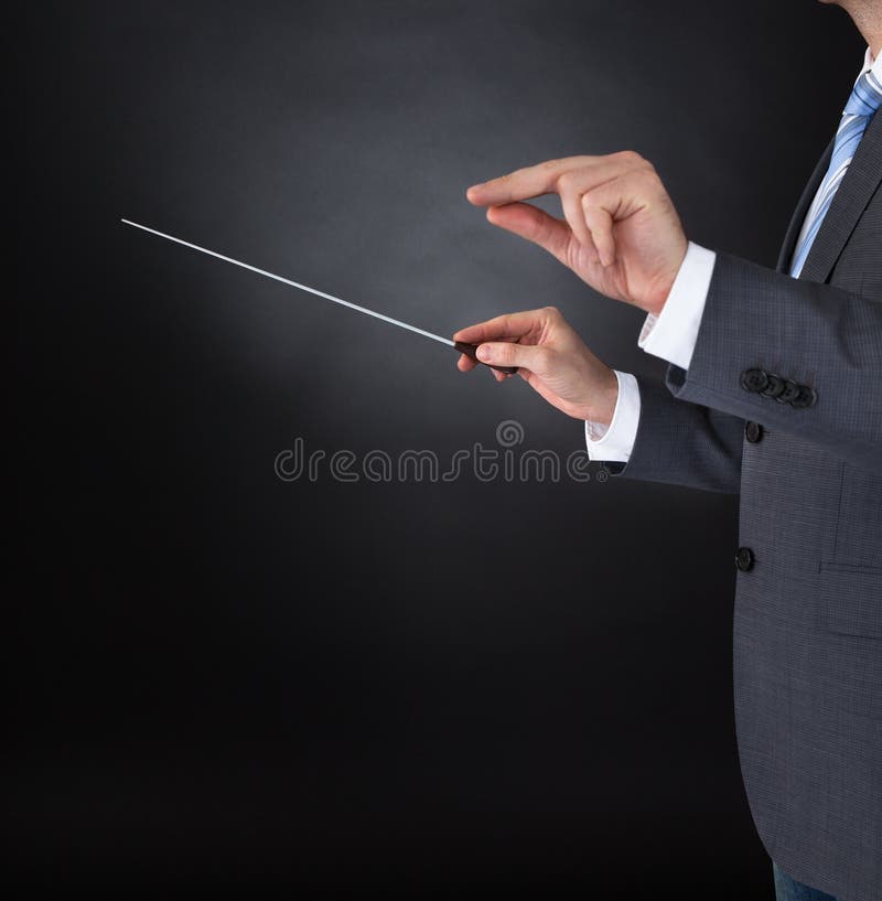 Music Conductor Hands Holding Baton Stock Photo Image of classical