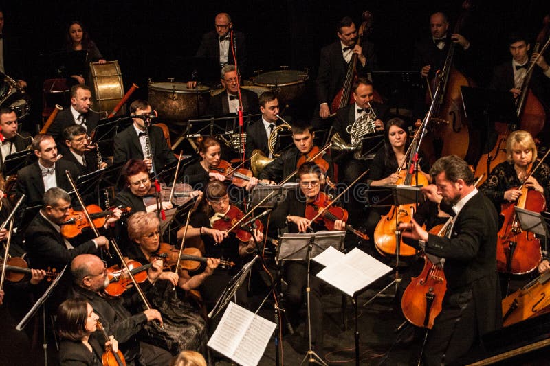 Orchestre symphonique photo libre de droits Orchestre symphonique photo libre de droits