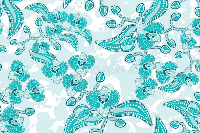 Orchid Batik stock illustration. Illustration of plant - 40684604