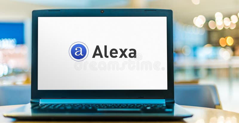 Ordenador Portátil Con El Logo De Alexa Internet Imagen editorial - Imagen  de interfaz, internet: 213445190