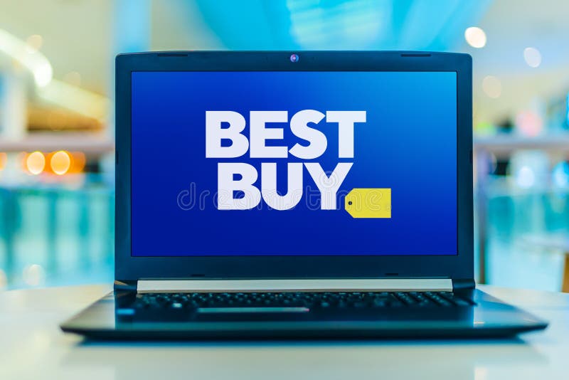 Ordenador portátil que muestra el logotipo de Best Buy