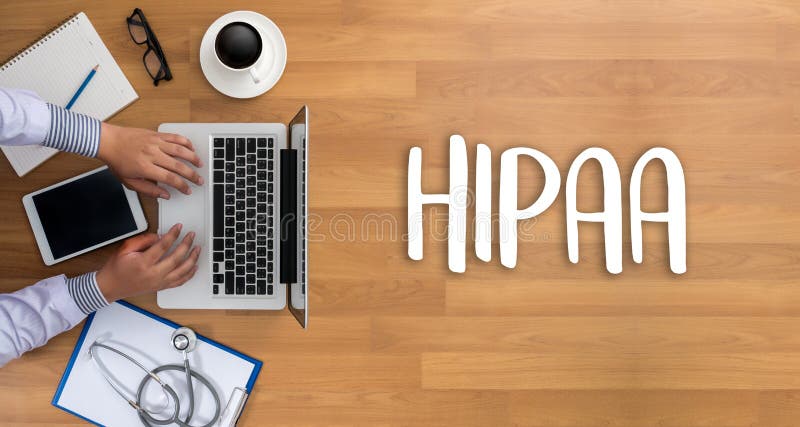 Ordenador y equipamiento médico profesionales todo del uso del doctor de HIPAA foto de archivo Ordenador y equipamiento médico profesionales todo del uso del doctor de HIPAA foto de archivo