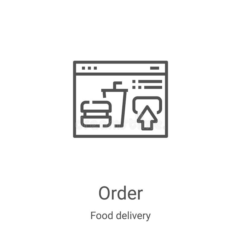 Order Icon Vector from Online Shopping Collection. Thin Line Order ...