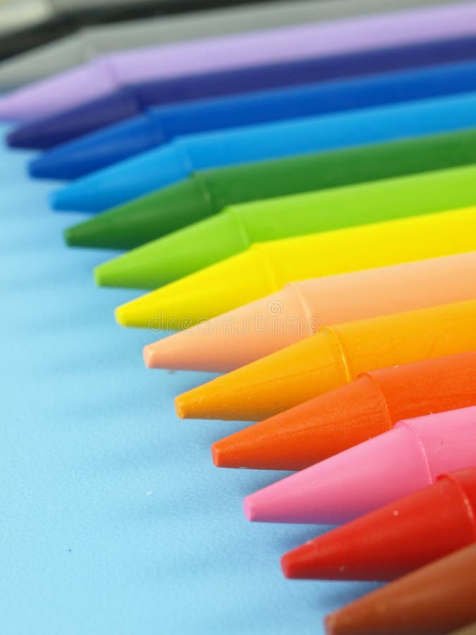 Colored Pencils, Crayons, Markers and Paints on White Background Stock  Photo - Image of crayons, color: 56702114