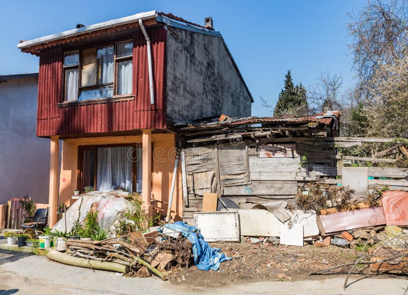 An ordinary house in a poor Turkish village royalty free stock photo An ordinary house in a poor Turkish village royalty free stock photo