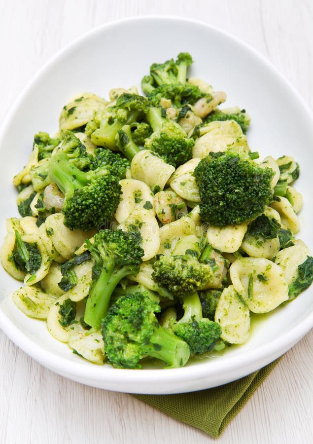 Orecchiette Pasta with Broccoli Stock Photo Image of gastronomy
