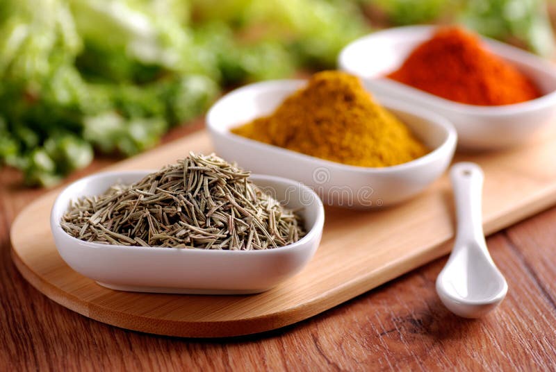 Oregano and other spices stock photo. Image of seeds 34078638