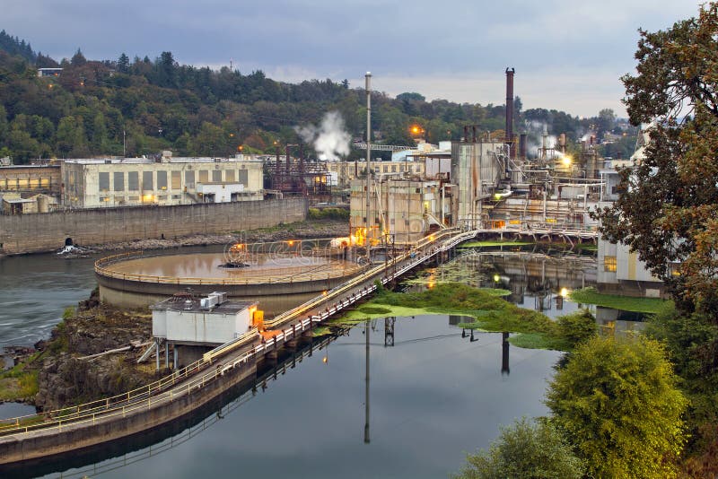 Oregon City Electricity Power Plant Stock Image Image of generator