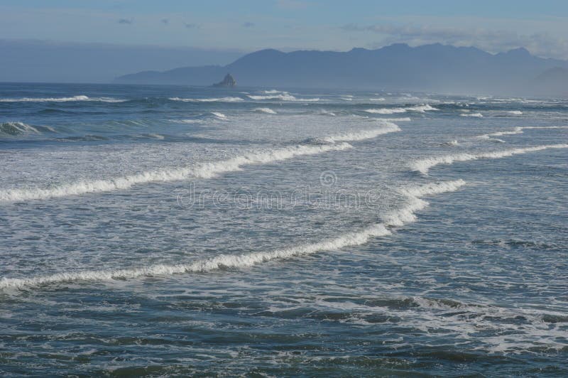 Oregon coast stock photo. Image of tide, rockaway, marine 77415426