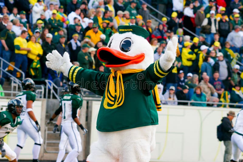 Oregon Ducks Mascot Puddles at Autzen Stadium