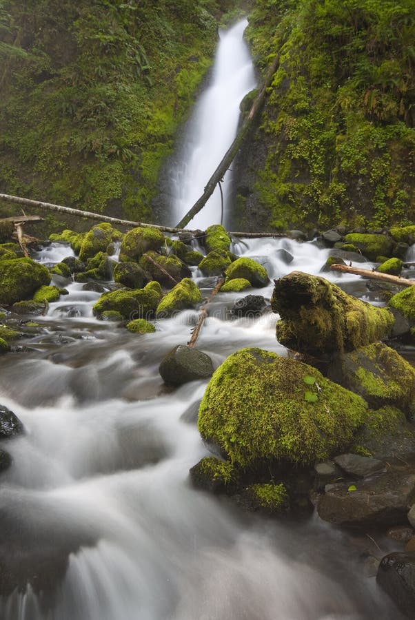 Punch Bowl Falls Waterfall Columbia River Valley Oregon Northwest Stock