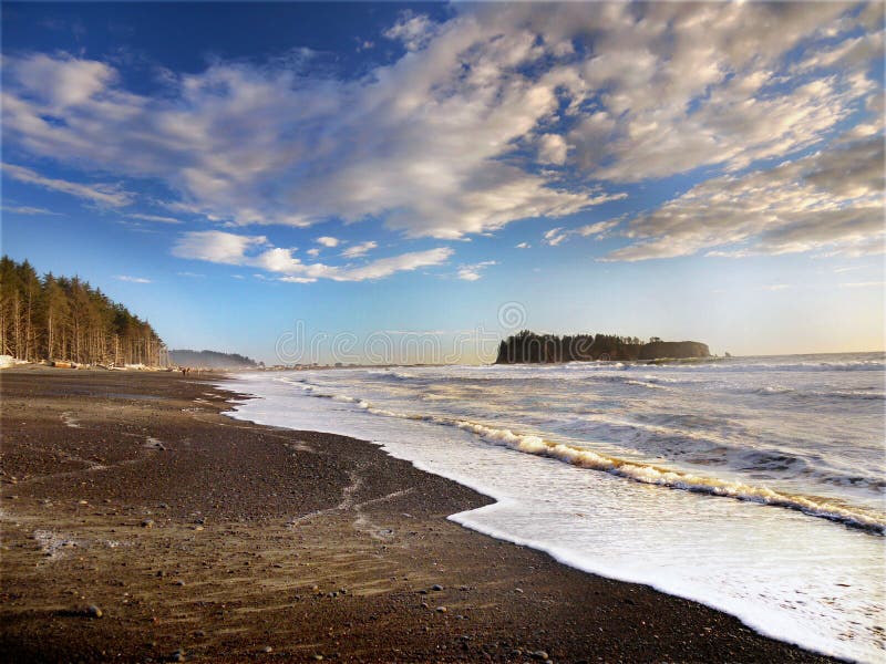 Oregon Pacific Coast, Beach Pacific Ocean, USA Stock Photo Image of
