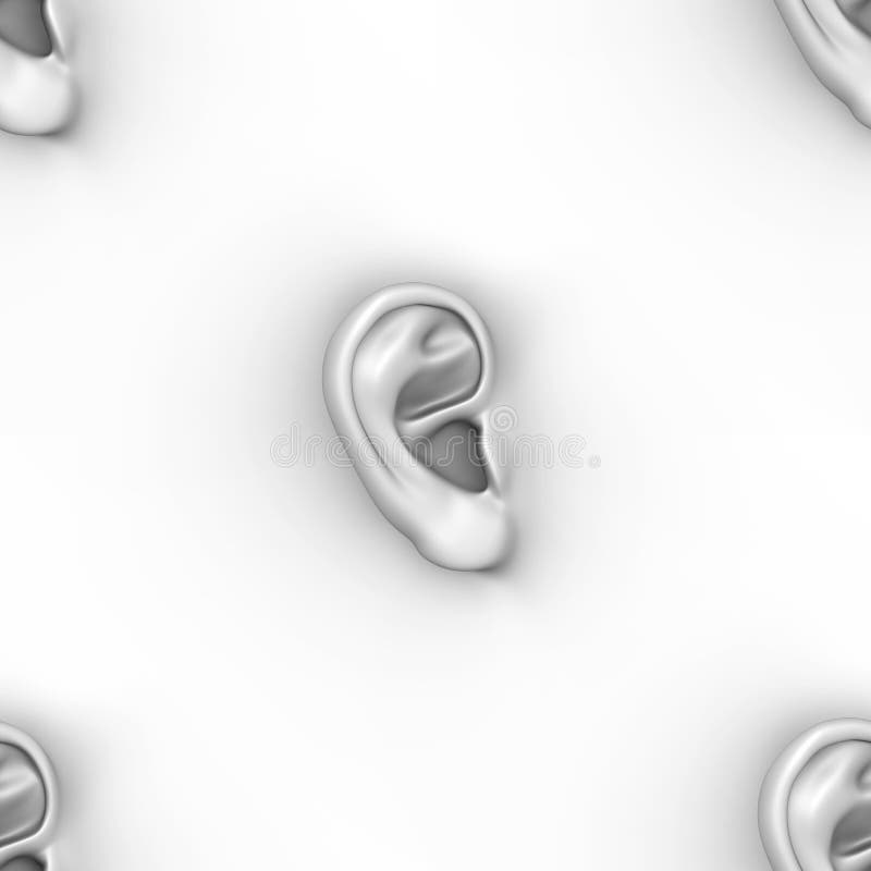 Ouvido na parede foto de stock royalty free